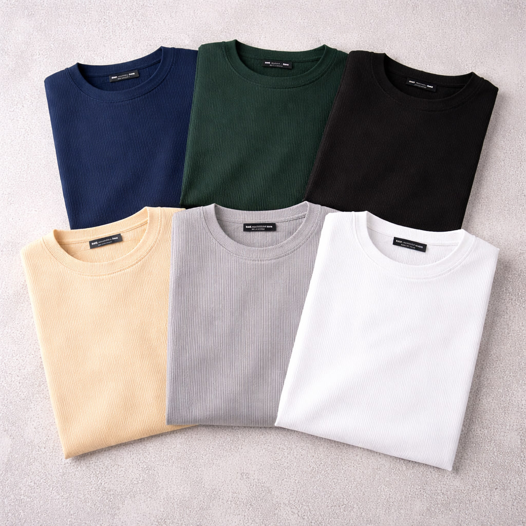 بلوز مردانه آستین بلند سرمه ای مدل Atra