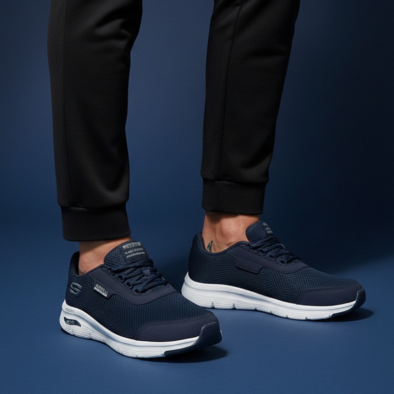 کفش ورزشی مردانه اسکچرز مدل Quantum -سرمه ای